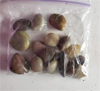 Bag of polished rocks