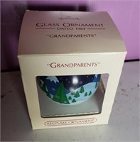 Vintage Glass Christmas Ornament 9 (Grandparents)