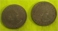1965 & 1967 Foreign Coins