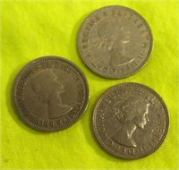 1953, 1964, 1965 Foreign Coins