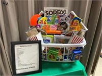Game Basket Donated by the 5th Grade Lot# 42