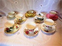 Fine China Teacups & Saucers