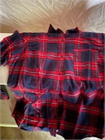 New Boy's Rio Red Flannel Shirt size Large
