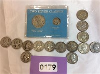 A Variety of Vintage US Coins