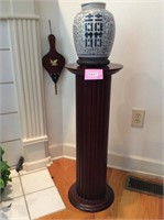 Pedestal, Vase & Fire Bellows