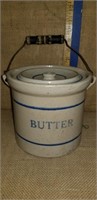 RED WING STONEWARE BUTTER PAIL WITH LID