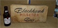 BLACKHAWK PILSNER BEER CASE AND BOTTLES
