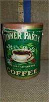 DINNER PARTY PAPER LABEL COFFEE CONTAINER