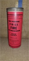 FIR-EX FIRE EXTINGUSHER PAPER LABEL CONTAINER