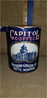 CAPITAL COFFEE PAPER LABEL CAN