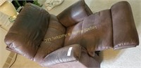 Brown vinyl Lazboy recliner