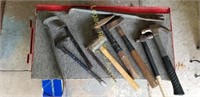 hammers, crowbars, and mallet