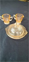 Beautiful dainty depression glass pieces these