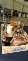 The thinker and other decorative pieces