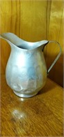 Aluminum pitcher approx 8 inches tall
