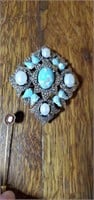 Sarah Coventry broach and Cameo pin