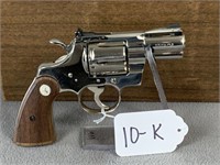 10K. Colt Python .357, 2.5” Barrel, Nickel