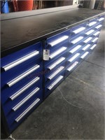 Blue Unused 25-Drawer Tool Bench