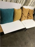 4 Light Use Solid Colored Square Couch Pillows