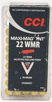 43 Rounds Of CCi .22 WMR Ammunition