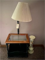 End Table combo Magazine Holder w/Lamp