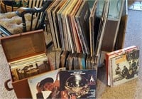 LOT OF RECORDS & STAND