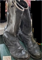 Vintage HARLEY DAVIDSON black motorcycle boots