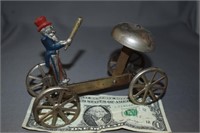 Antique Uncle Sam Rings the Bell Pull Toy