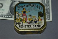 Dime Register Bank Snow White