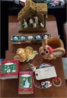 Old Christmas items nativity baubles hallmark more