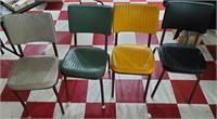 4 old mid century dining chairs ca 1950
