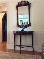 Beautiful Entry Table with Mirror & Urn