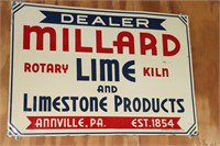 Millard Lime and Limestone Products Dealer Sign