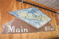 Valliant Main Office Wooden Sign
