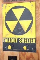 Fall Out Shelter Metal Sign and Cobey Power