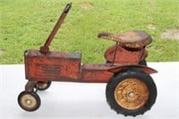 TruMatic metal push pull ride on tractor antique