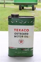 Texaco Outboard Motor Oil quart can