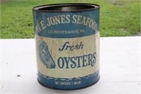 W.E. Jones Seafood Chincoteague, VA Oyster Can VA