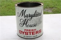 Maryland House Oyster Can distributed by H.B.