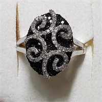 $3900 14K  Black Diamond(1ct) Ring