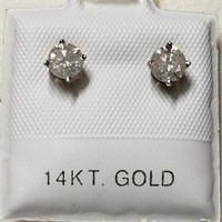 $1900 14K  Diamond(0.65ct) Earrings
