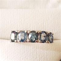 $240 Silver Sapphire(2.2ct) Ring