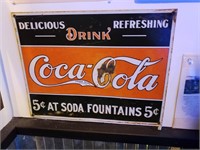 Repro Drink Coca-Cola sign