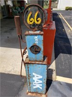 Metal Gas Pump Decor