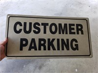 Customer Parking SIgn