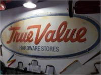 Vintage True Value Hardware sign