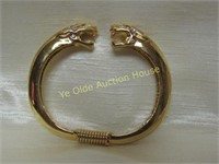 KJL Kenneth Lane Goldtone Lion's head bracelet