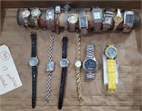 17 watches Cuervo Timex Geneva Studio Carriage +