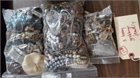 3 heavy jewelry grab bags junk craft kit PACKED