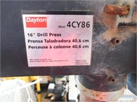 Dayton 16" drill press Mod. 5CY86, with stand